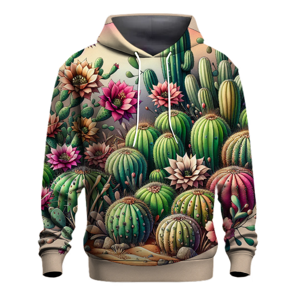 Groovy Cactus Bloom Hoodie