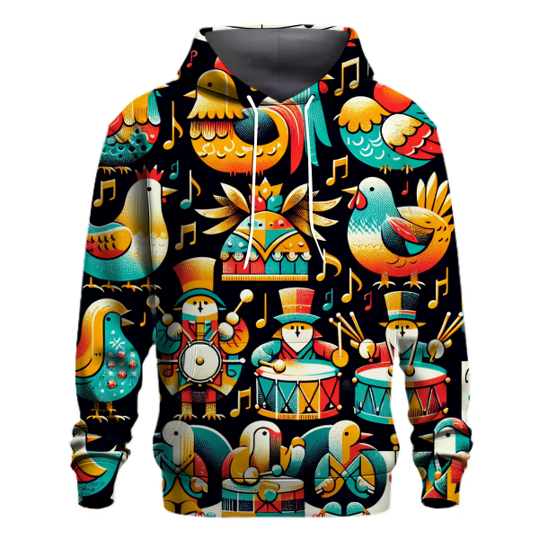 Twelve Days of Christmas Icons Hoodie