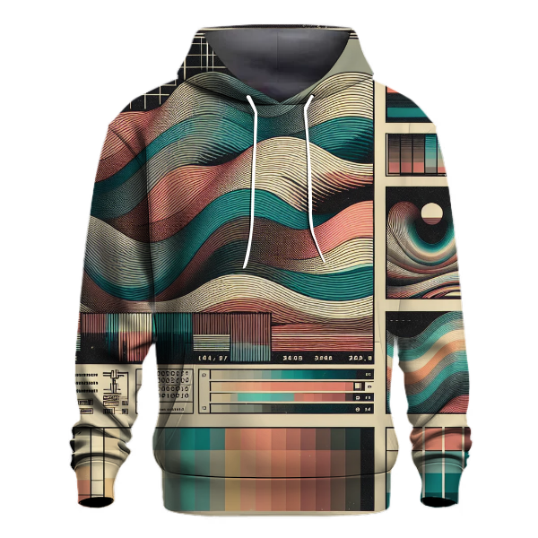 Retro Television Waves Hoodie