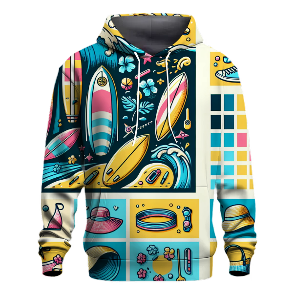 Retro Beach Bliss Hoodie