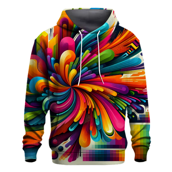 Groovy Color Burst Hoodie