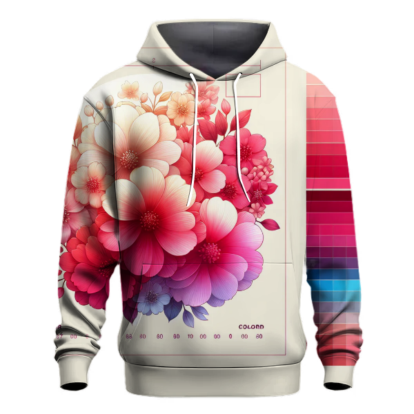 Crimson Bloom Fade Hoodie