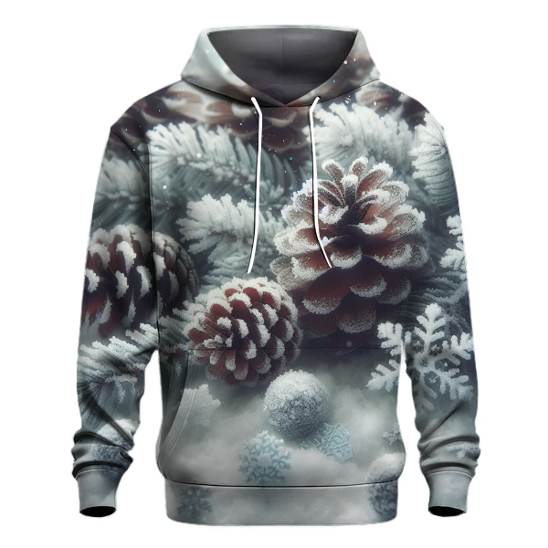 Frosted Pine Cones Hoodie