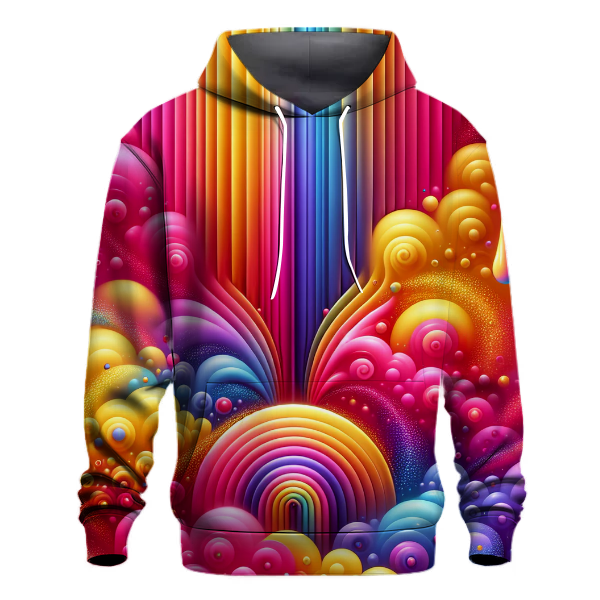 Rainbow Bliss Gradient Design Hoodie