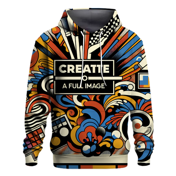 Dynamic Pop Art Expression Hoodie