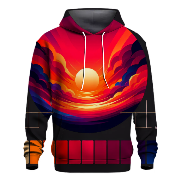 Fiery Blaze Gradient Hoodie