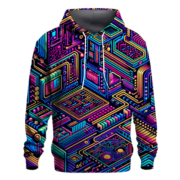 Retro Future Flux Design Hoodie
