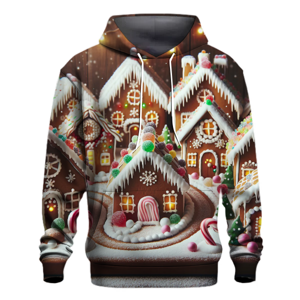 Gingerbread Village in the Snow Hoodie