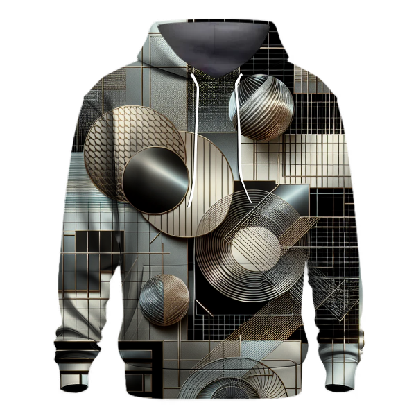 Metallic Gridscape Hoodie