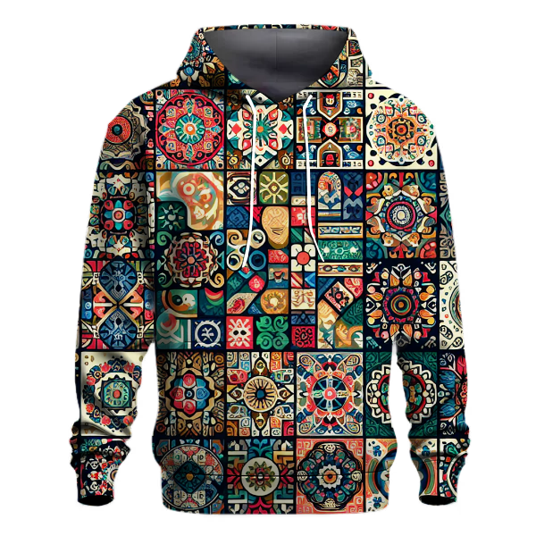 Cultural Mosaic of Patterns Hoodie