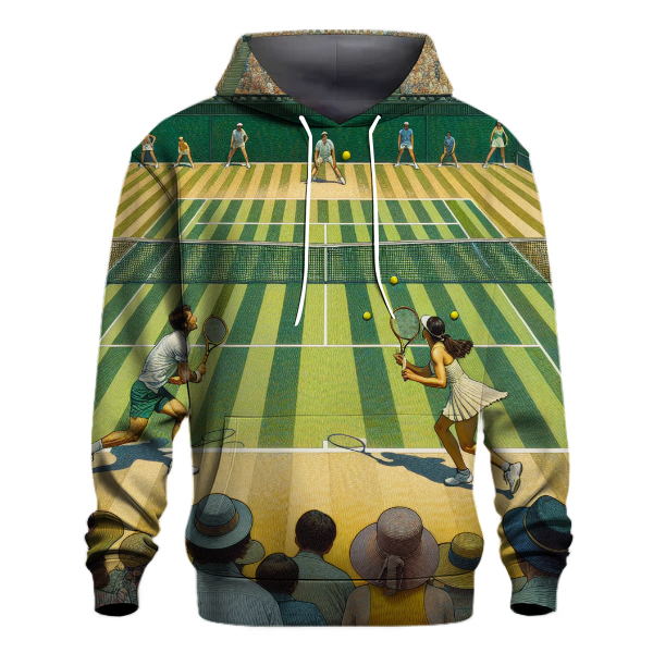 Tennis Net Graphics Hoodie