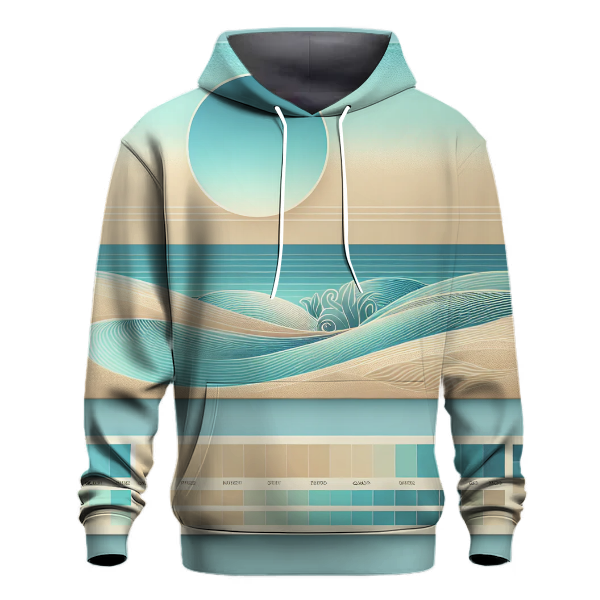 Coastal Breeze Gradient Design Hoodie