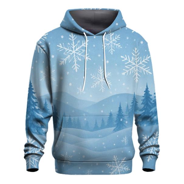 Winter Wonderland with Snowflakes Hoodie