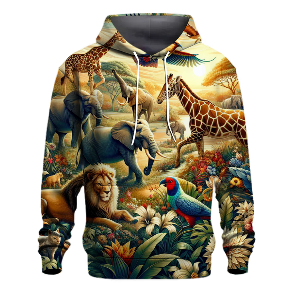 Joyful Animal Safari Hoodie