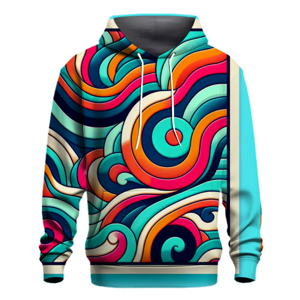 Retro Wave Tie-Dye Hoodie