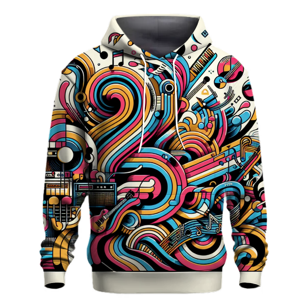 Retro Rhythm Waves Hoodie