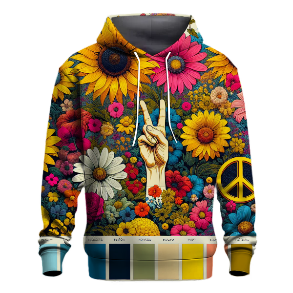 Floral Peace Love Hoodie