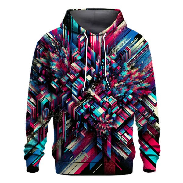 Glitch Art Express Hoodie