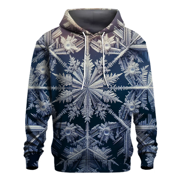 Glistening Ice Crystal Elegance Hoodie