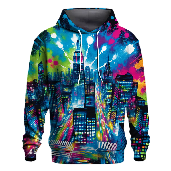 Electric Cityscape Vibe Hoodie