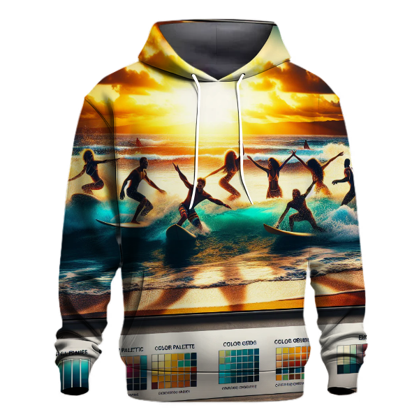 Surfing Sunset Adventure Hoodie