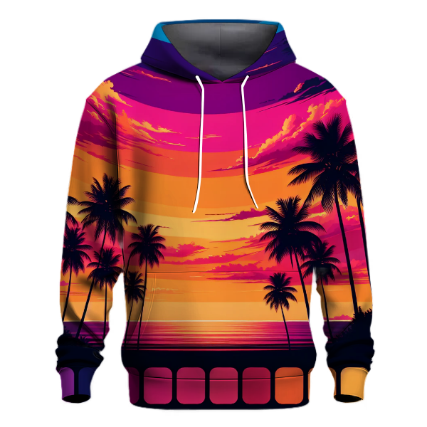 Groovy Sunset Silhouette Hoodie