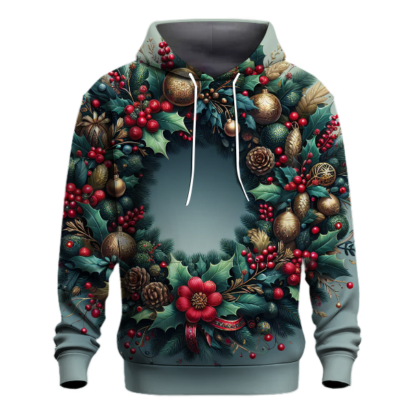 Holiday Wishes Wreath Hoodie