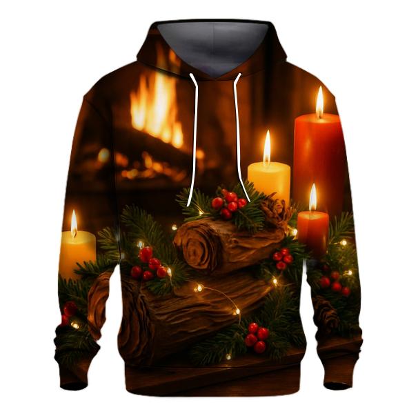 Yule Log and Cozy Fire Hoodie