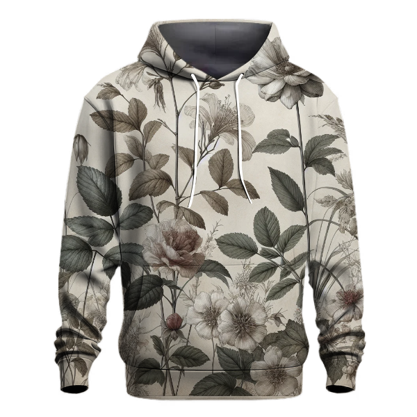 Timeless Botanical Sketches Hoodie