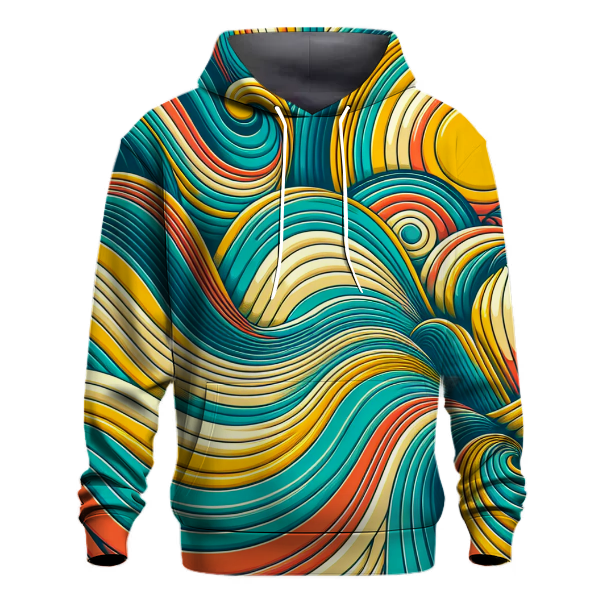 Groovy Retro Waves Hoodie