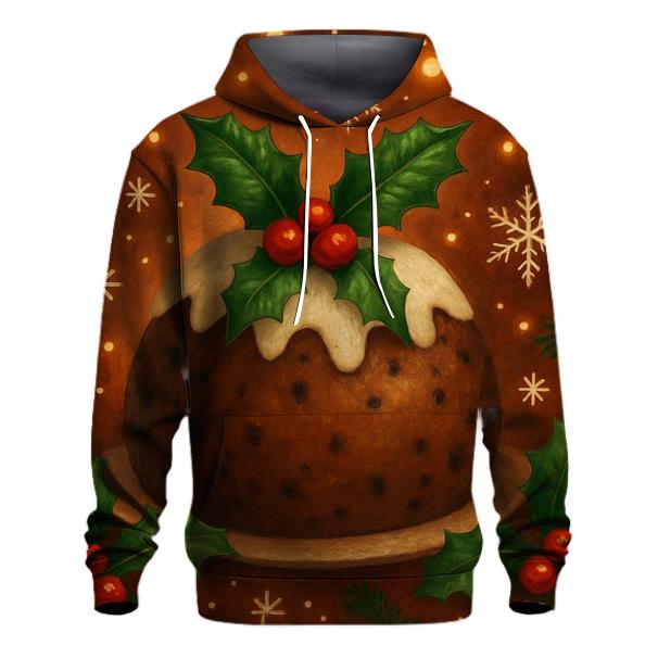 Christmas Pudding and Holly Hoodie