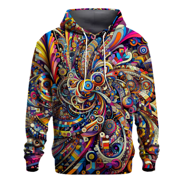Funky Floral Kaleidoscope Hoodie