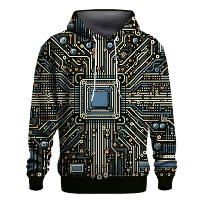 Futuristic Circuitry Vision Hoodie