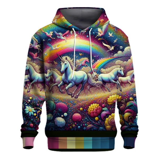 Whimsical Unicorn Parade Hoodie