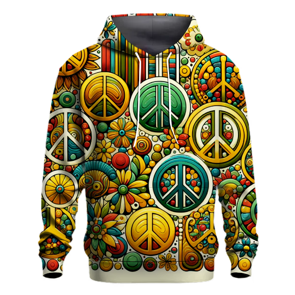 Sunshine and Peace Signs Hoodie