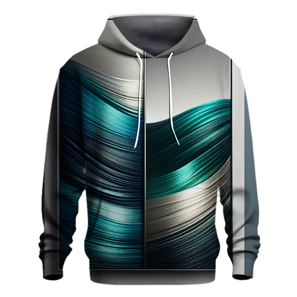 Metallic Wave Gradient Hoodie