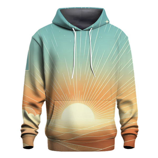 Amber Sunrise Gradient Hoodie