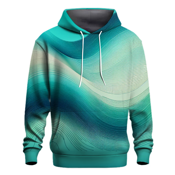 Chic Teal Ombre Hoodie