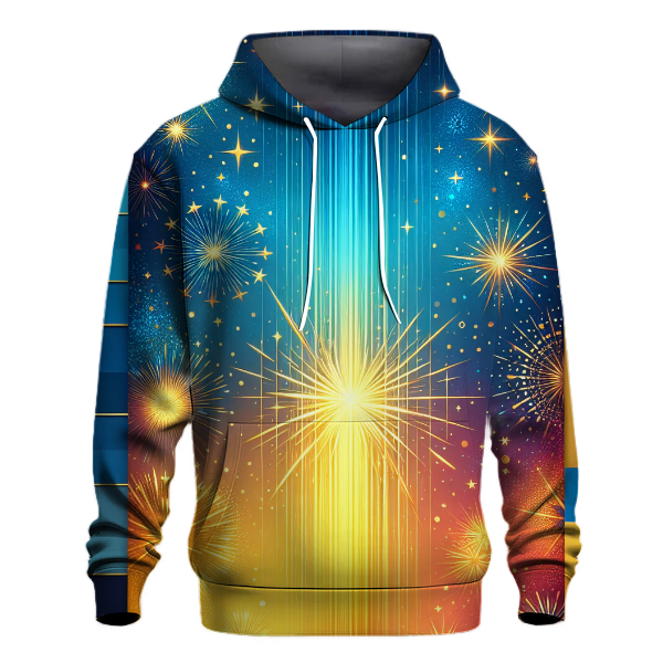 Fireworks Celebration Gradient Hoodie