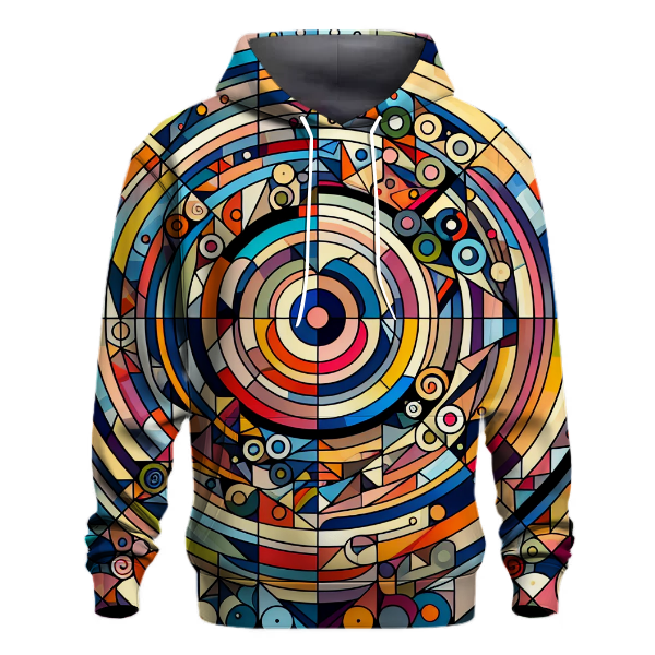 Geometric Mirage Design Hoodie