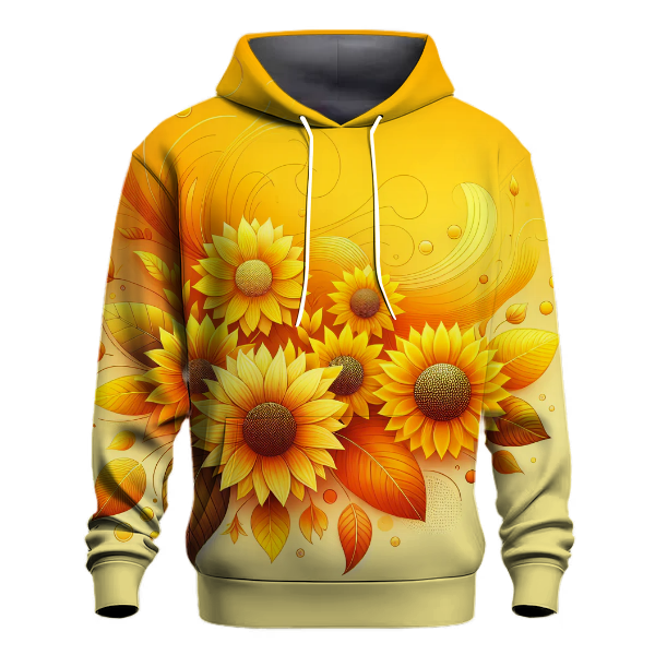 Bright Sunflower Burst Hoodie