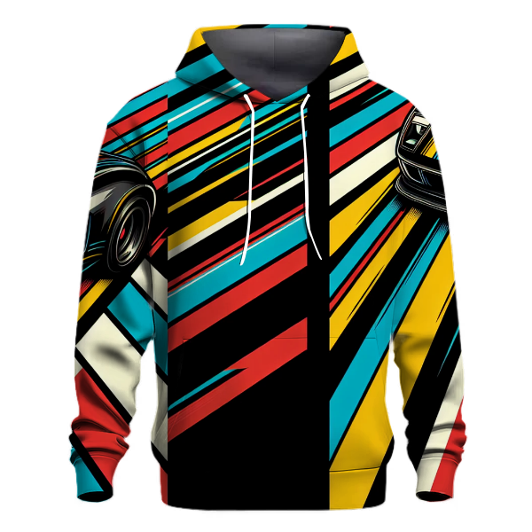 Racing Retro Lines Hoodie