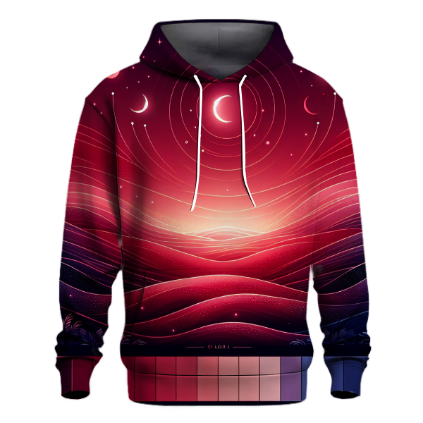 Crimson Moon Gradient Hoodie