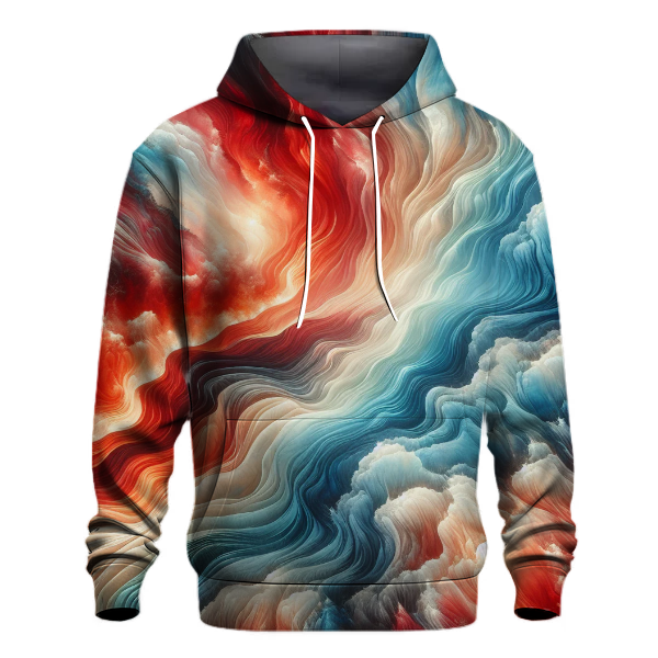 Fire and Ice Wave Hoodie