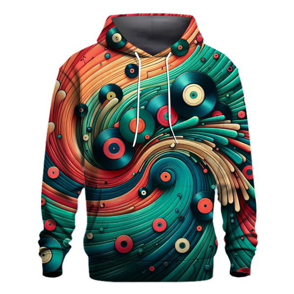 Vibrant Vinyl Vortex Hoodie