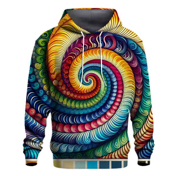 Tie-Dye Peace Spiral Hoodie
