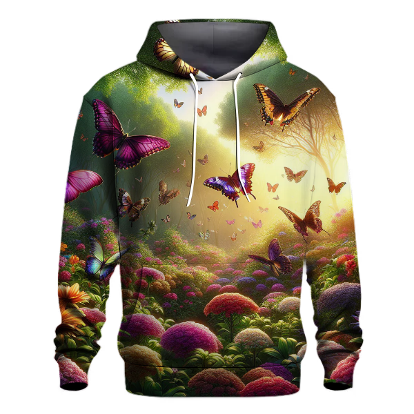 Elegant Butterfly Garden Hoodie