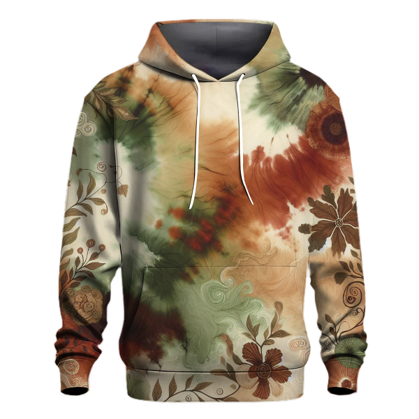 Earth Tones Tie-Dye Hoodie