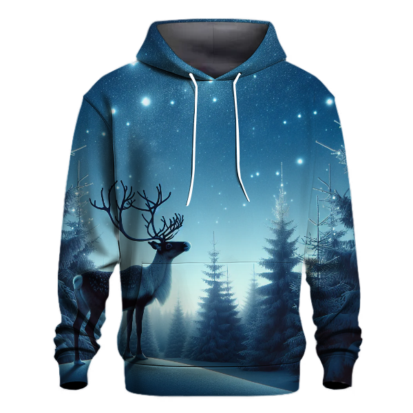 Starlit Reindeer Dreams Hoodie