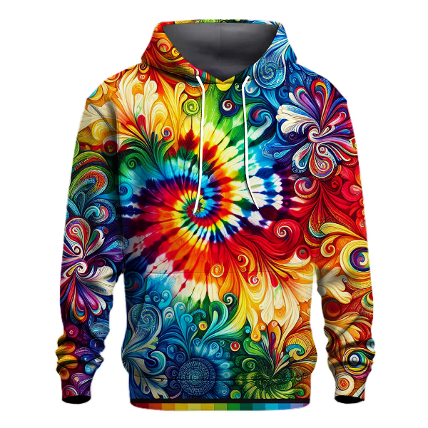 Joyful Rainbow Wave Hoodie
